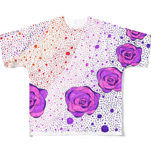 バラの誘惑 All-Over Print T-Shirt