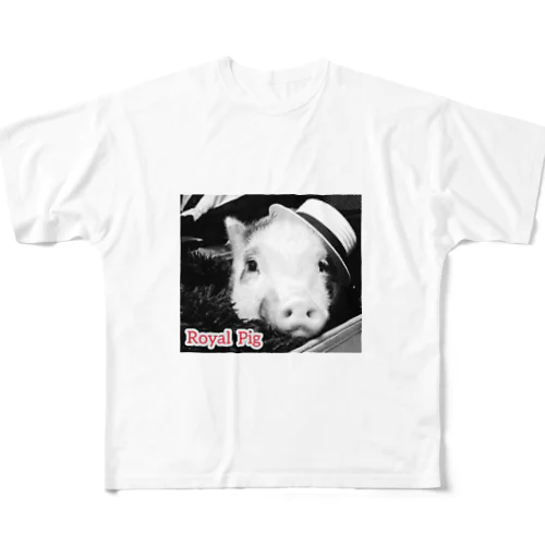 Royal Pig All-Over Print T-Shirt