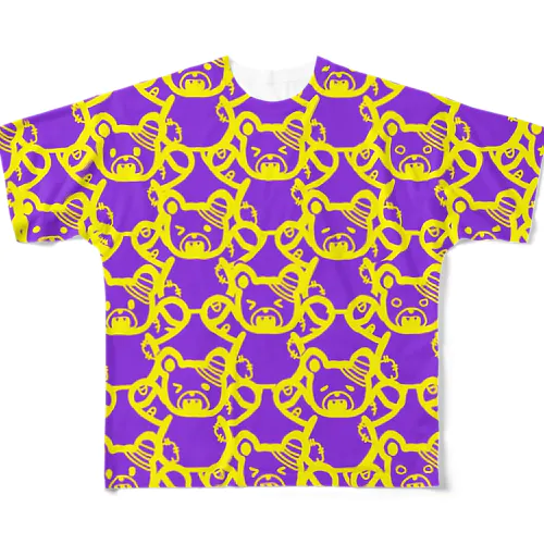 がぶくまだらけ！ All-Over Print T-Shirt