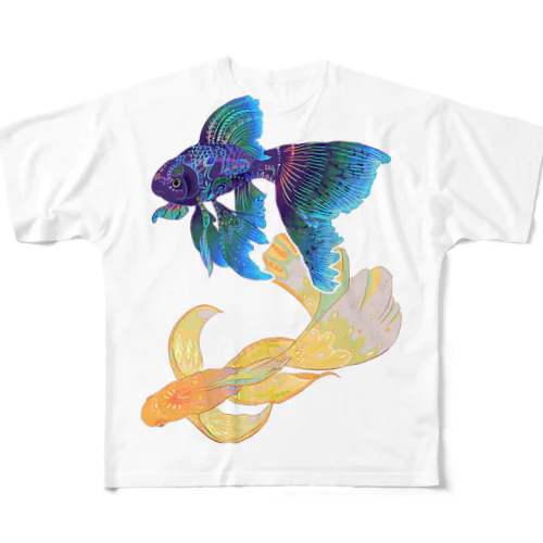 鉄魚 フルグラフィックTシャツ