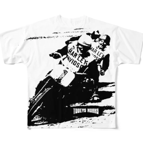 vintage-dart-track-t All-Over Print T-Shirt