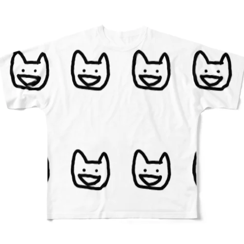 ねこだよ フルグラフィックTシャツ