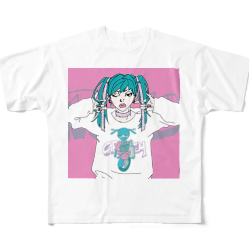 ストリートガール フルグラフィックTシャツ