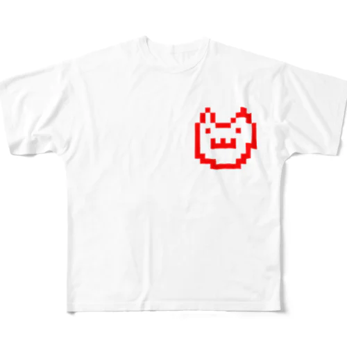 ドットニャン フルグラフィックTシャツ