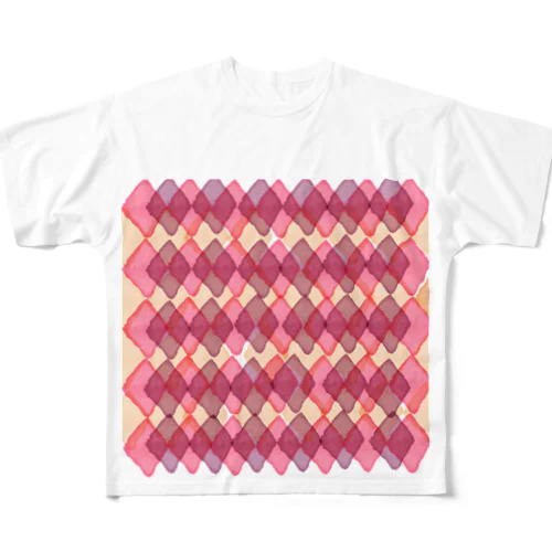 水彩 All-Over Print T-Shirt