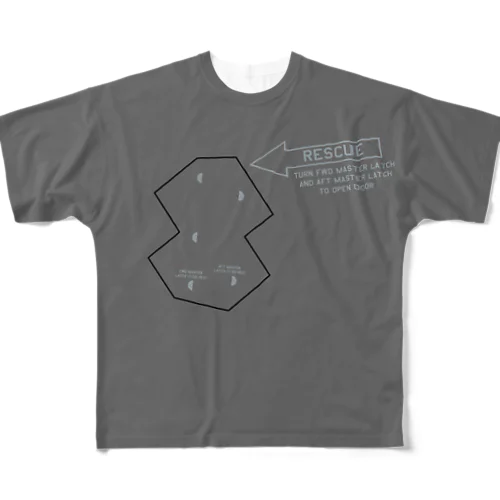 F-35 Lightning II RESCUE ALLOW フルグラフィックTシャツ