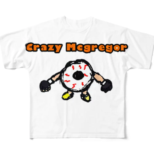 crazy mcgregorNo.1 フルグラフィックTシャツ