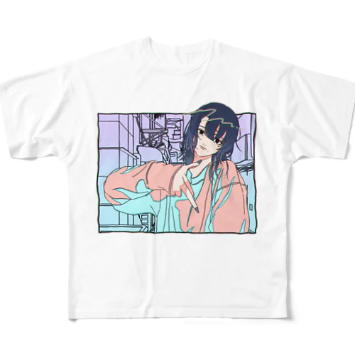 MExxKAWAちゃん フルグラフィックTシャツ