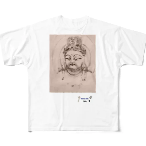 五百幼童経の世界 仏画：Buddha A3-1 001 MF All-Over Print T-Shirt