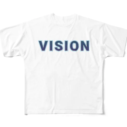 VISION ビジョン ロゴ Tシャツ All-Over Print T-Shirt