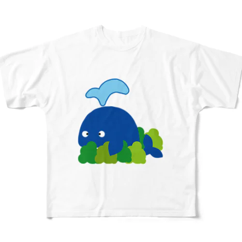 クジラ フルグラフィックTシャツ