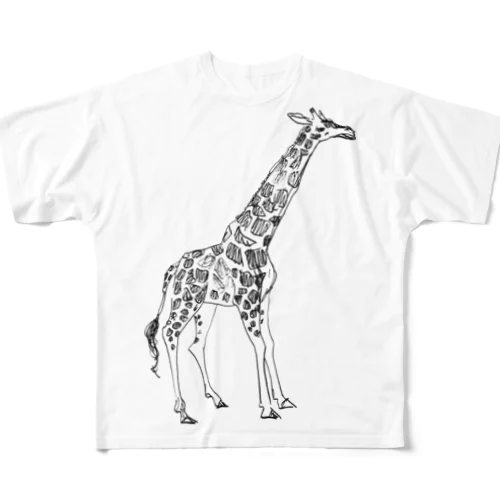 キリン All-Over Print T-Shirt