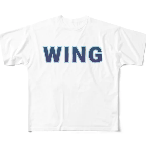 WING ウイング ロゴ Tシャツ フルグラフィックTシャツ