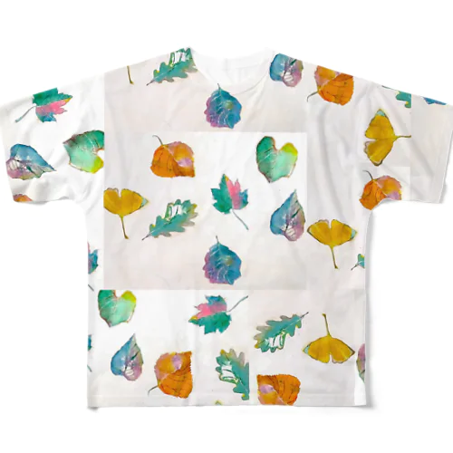 ワールドFallen leaves All-Over Print T-Shirt