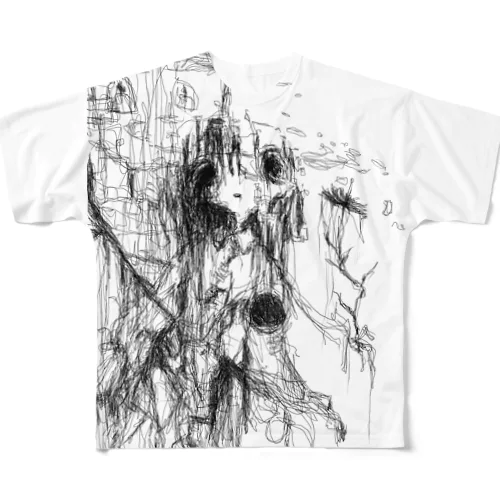 lonely autism フルグラフィックTシャツ