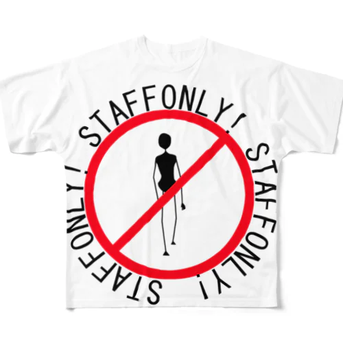 STAFFONLY フルグラフィックTシャツ