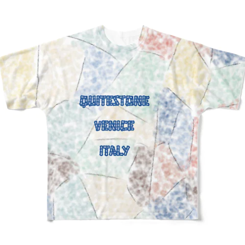 QuiteStoneVeniceItaly フルグラフィックTシャツ