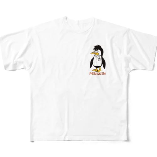 ペンギン PENGUIN フロントプリント フルグラフィックTシャツ