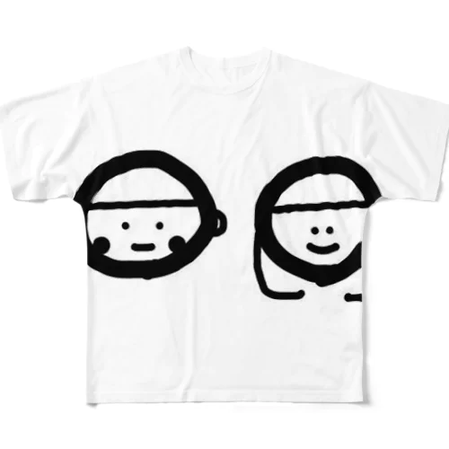 しもぶくれおじさん All-Over Print T-Shirt