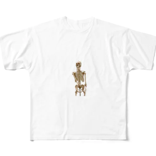 乙女要素追加人体骨格模型 フルグラフィックTシャツ
