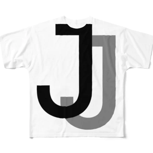 John Johnson Big Logo T-shirt White フルグラフィックTシャツ