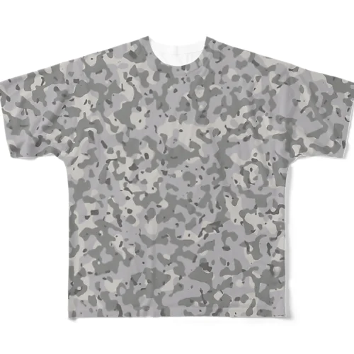 Camo StoneCamp 市街地用迷彩 サバゲー装備 All-Over Print T-Shirt