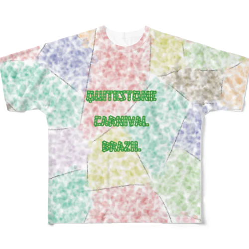 QuiteStoneCarnivalBRAZIL フルグラフィックTシャツ