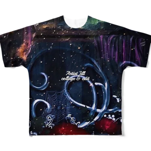 (縦長)Dark Gothic All-Over Print T-Shirt