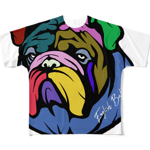 BULLDOG All-Over Print T-Shirt