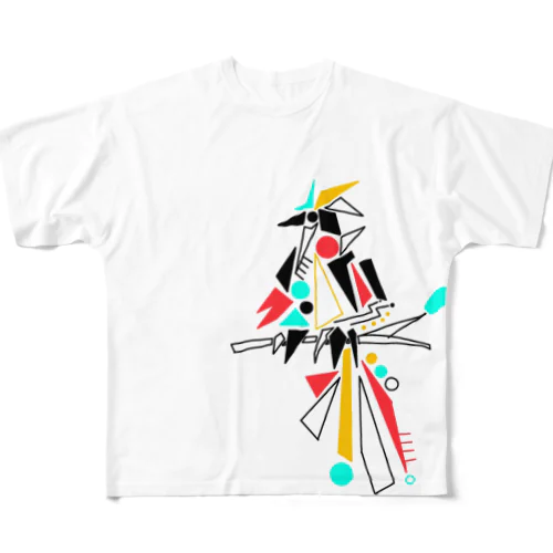 鳥‪ All-Over Print T-Shirt