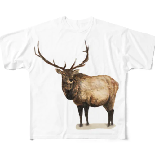 トナカイ All-Over Print T-Shirt