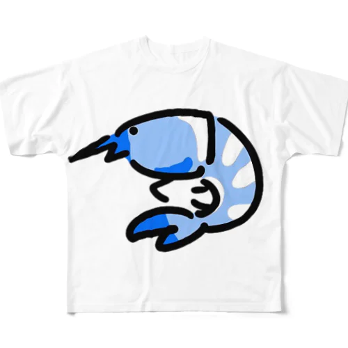 えび　エビ　海老　EBI All-Over Print T-Shirt