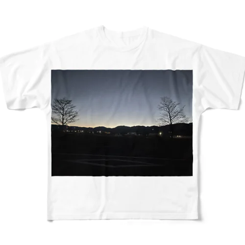 Early winter sunrise フルグラフィックTシャツ