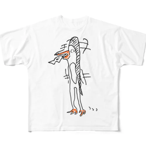 しおしおのペンギン フルグラフィックTシャツ