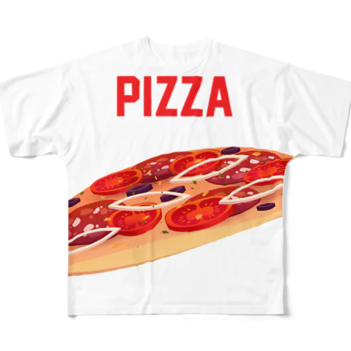 PIZZA-ピザ- フルグラフィックTシャツ