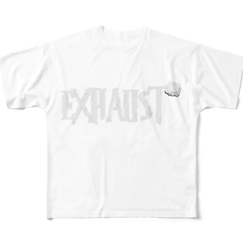 EXHAUST(英字＋１シリーズ) フルグラフィックTシャツ