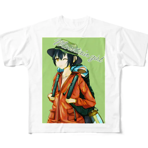 ザ・山ガール フルグラフィックTシャツ