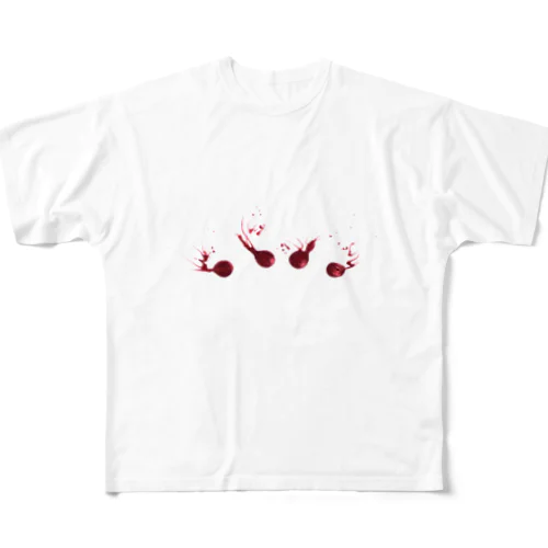 赤玉 All-Over Print T-Shirt
