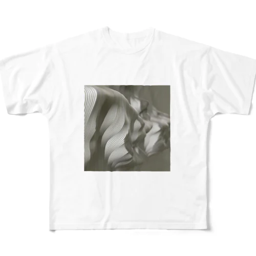 Wave All-Over Print T-Shirt