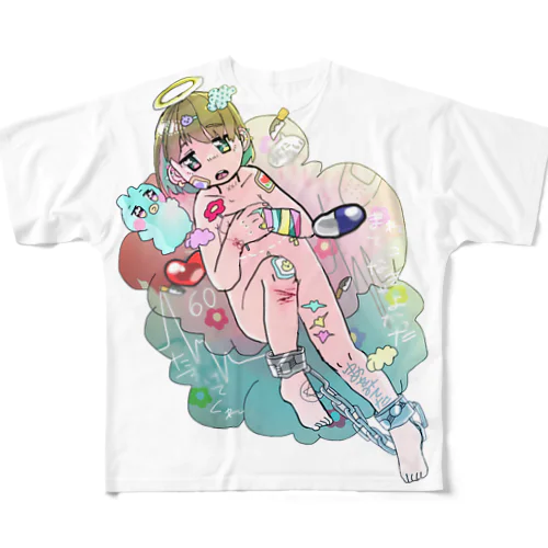 天使くん フルグラフィックTシャツ