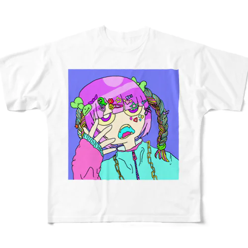 デコラ女子 All-Over Print T-Shirt