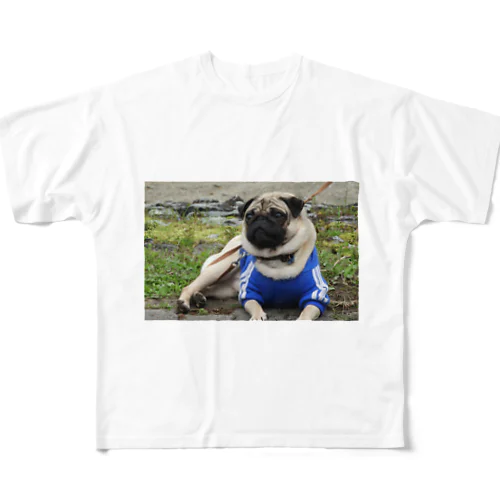 愛犬 フルグラフィックTシャツ