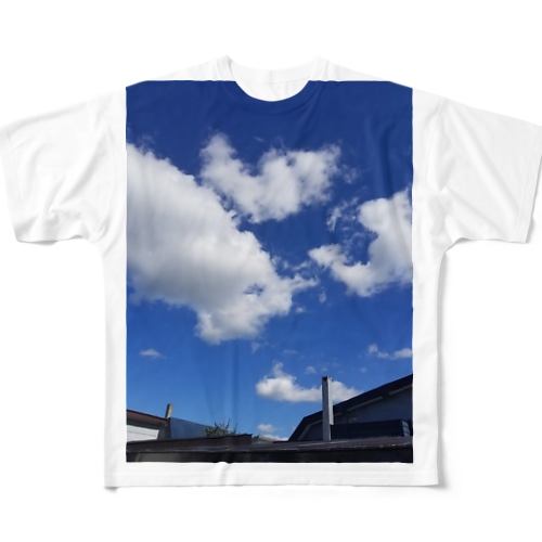 ふぁっショーン　blue All-Over Print T-Shirt