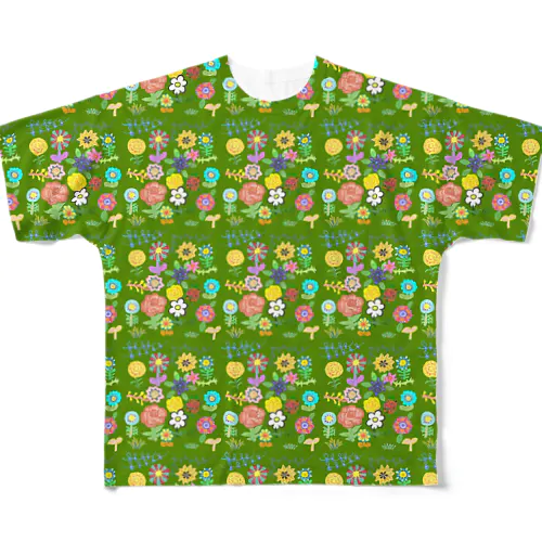 芝生のんつぁー フルグラフィックTシャツ