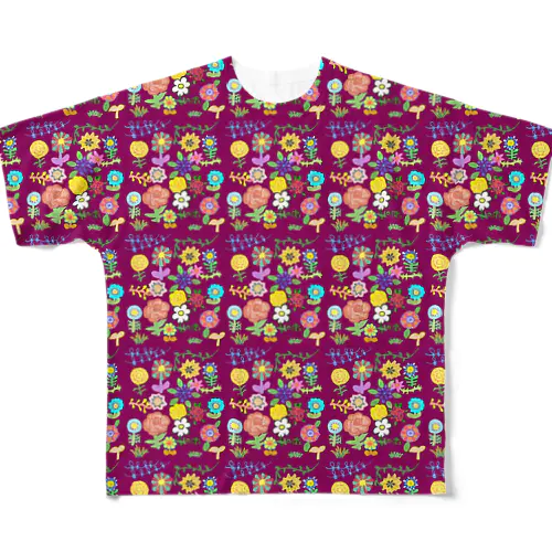 ワインのんつぁー All-Over Print T-Shirt