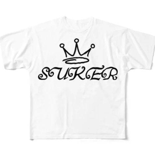 SUKER フルグラフィックTシャツ