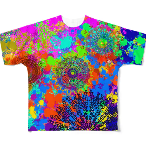 NOMANDARA 5 Colorful🌈 フルグラフィックTシャツ