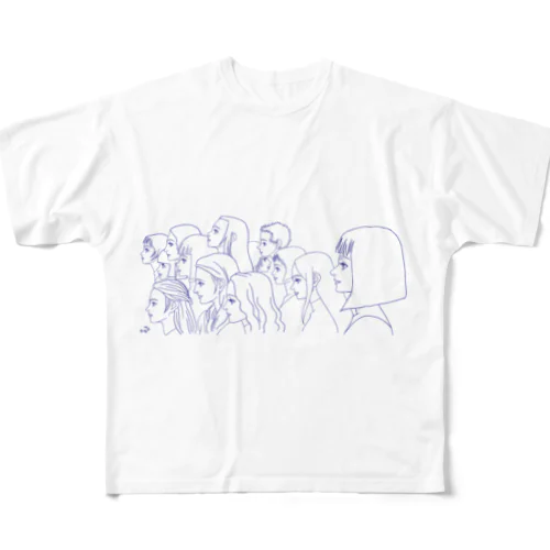 湖川友謙の世界『群像』 All-Over Print T-Shirt