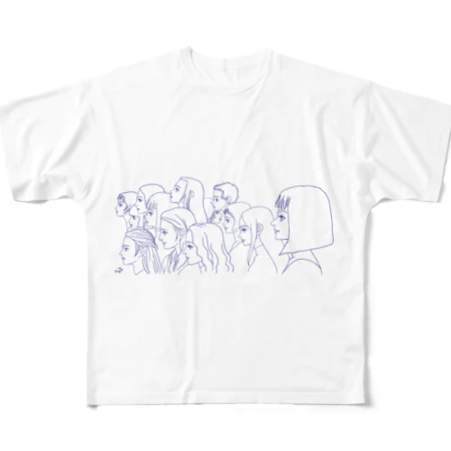 湖川友謙の世界『群像』 フルグラフィックTシャツ