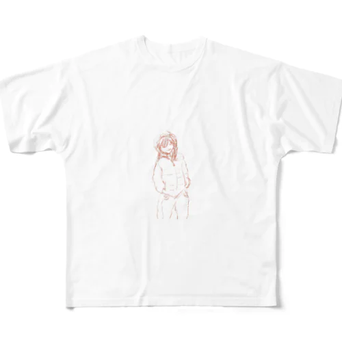 かっこつけるのののちゃん All-Over Print T-Shirt